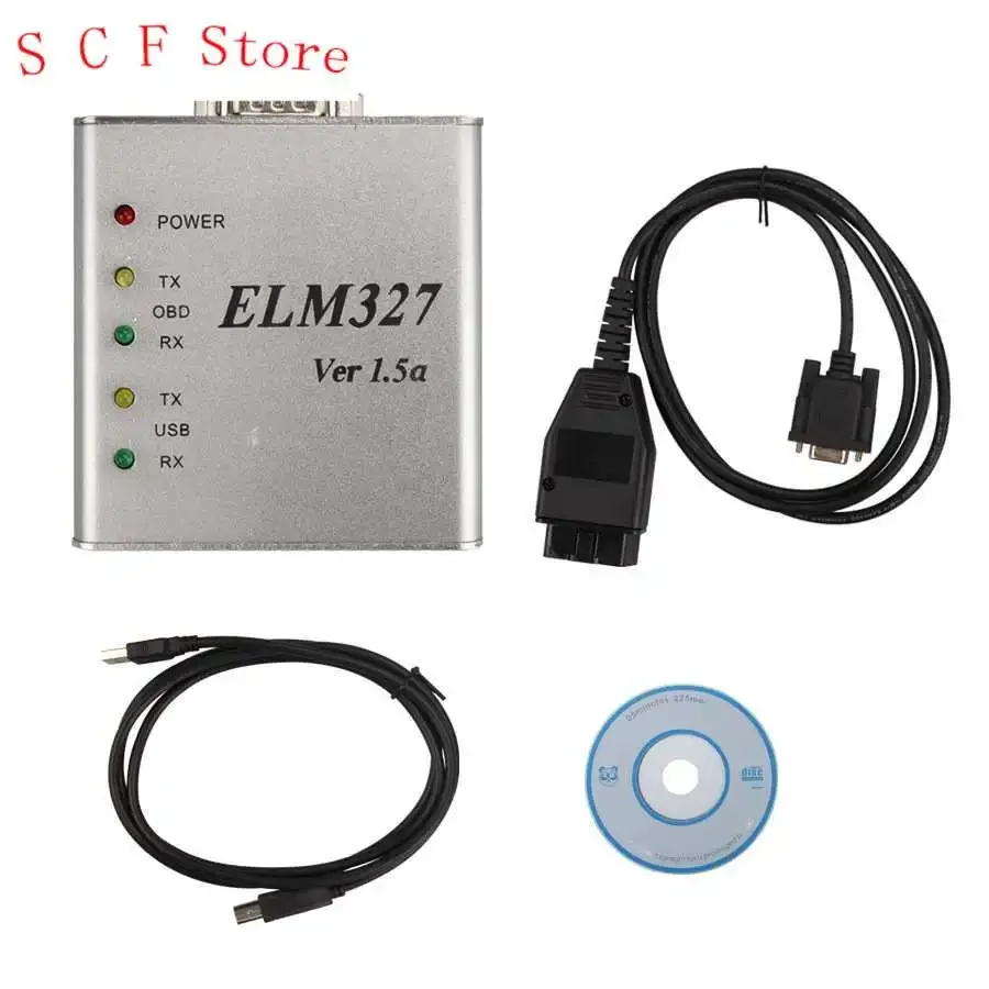 

ELM327 Aluminum V1.5A OBD2 USB Automobile Fault Diagnosis Instrument