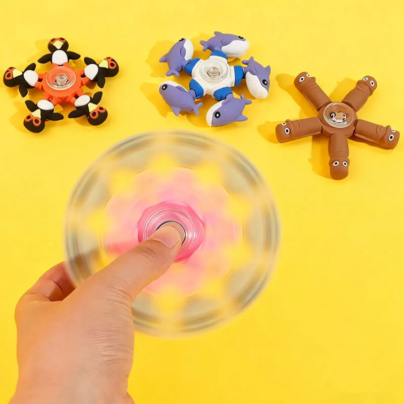 Hand Spinner Top Toy Italian Brainrot Tungtung Sahur Tralalero Capuchinoassassino Antistress Fidget Gyro Stress Relief Toys