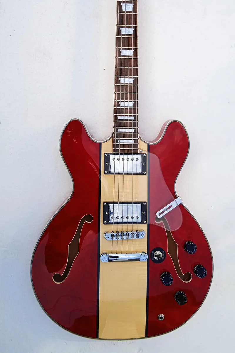 

Electric Guitar 6-string Red Semi-hollow