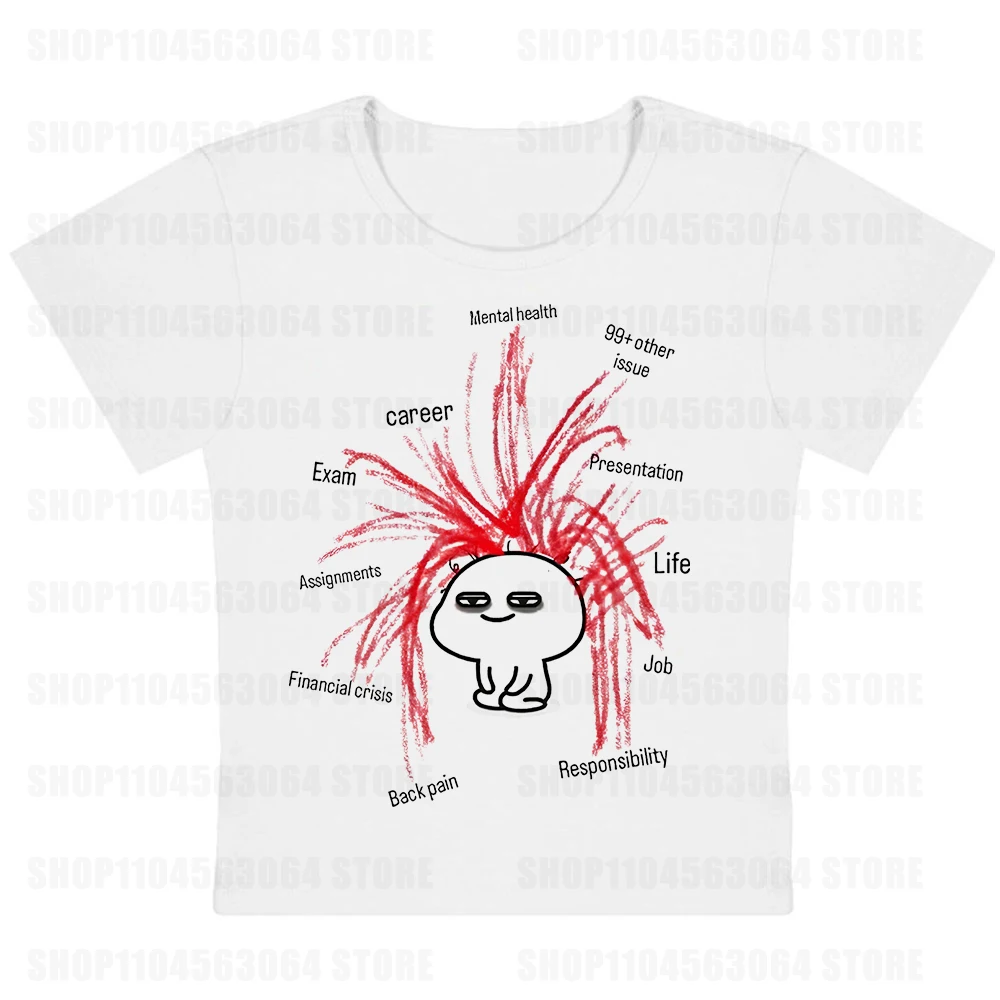 Gothic Harajuku Punk Brief Print Witte Tank Sexy Cropped Tops Vrouwen Streetwear Vintage 2000s Tops Emo Meisjes Y2k Stijl Tank tops