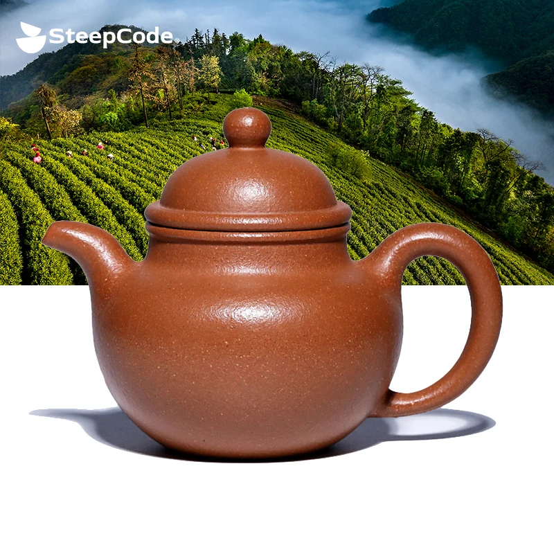 

Yixing "Breathing Teapot" – 220ml Zhu Ni Clay Masterpiece​​, Artisan Teapot​​, Zisha Teapot