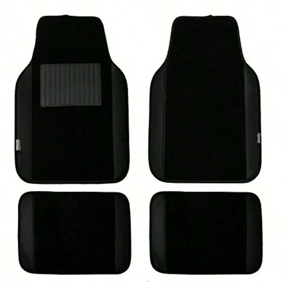 

Universal Fit Car Floor Mats Black Carpet For Sedan SUV Truck