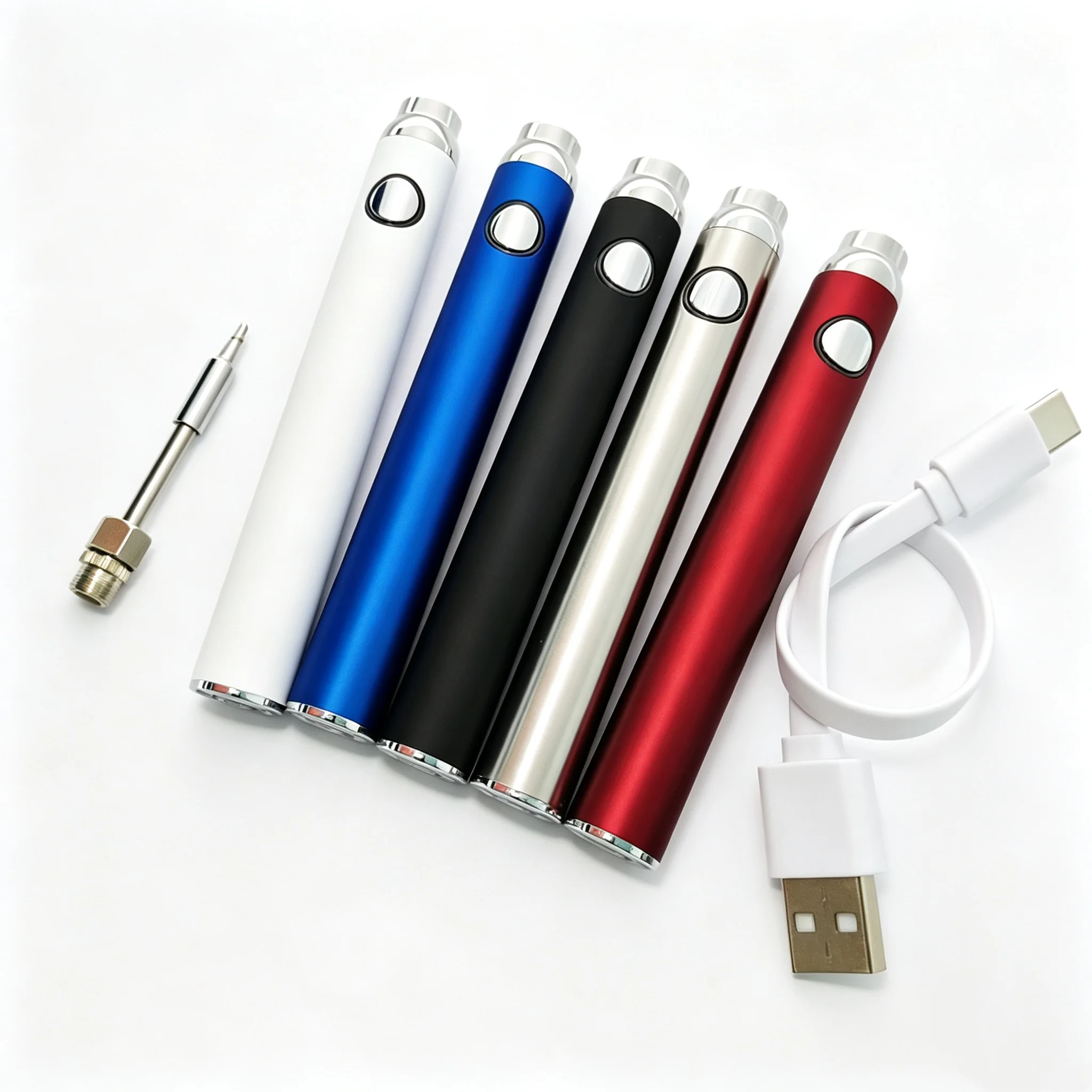 10 PCS, DIY Soldering Iron, Type-C Bottom Charging, 650mAh, 510 Thread Battery, DIY Hot Knife, Heating Repair Cutting Tool