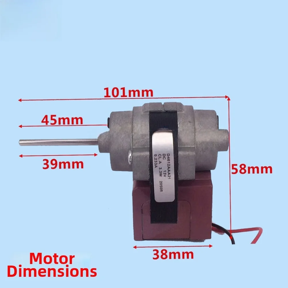 2026 Efficient DC12V Replacement Motor D4612AAA04 For Refrigeration Fans 2.5W Compact Design Long Lasting Performance