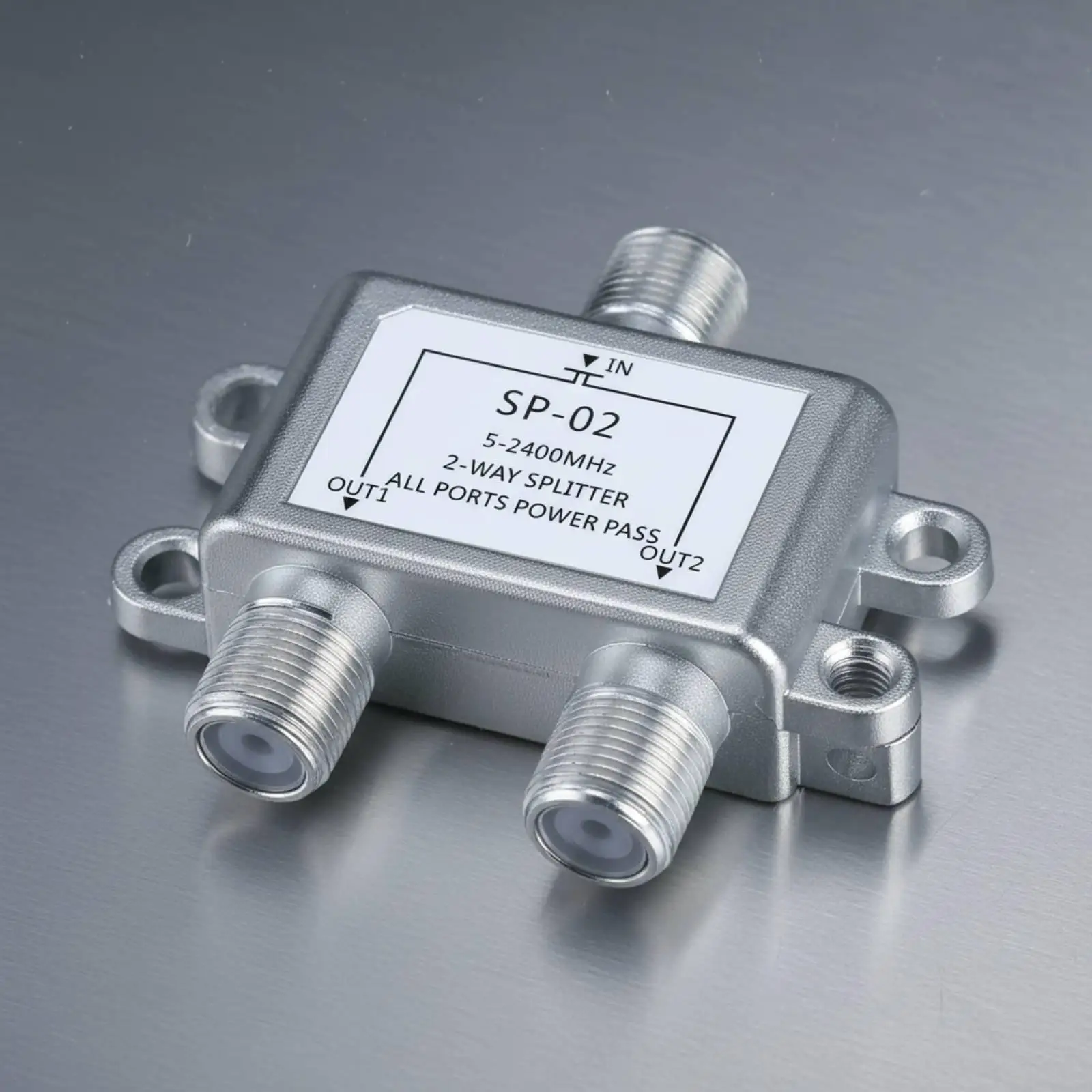 Broadcast Splitter Wide Compatibility 2-Television Output Splitter All Ports