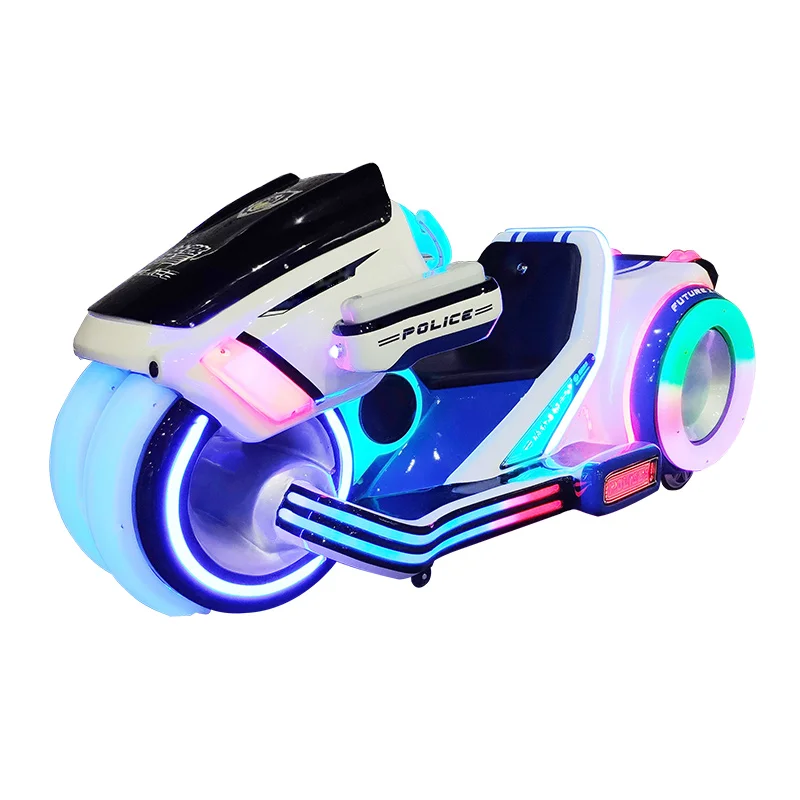 Indoor/Outdoor Amusement Park Equipment Battery Operated 24V Electric Motorbike & Bumper Cars Made of Durable Fiberglass