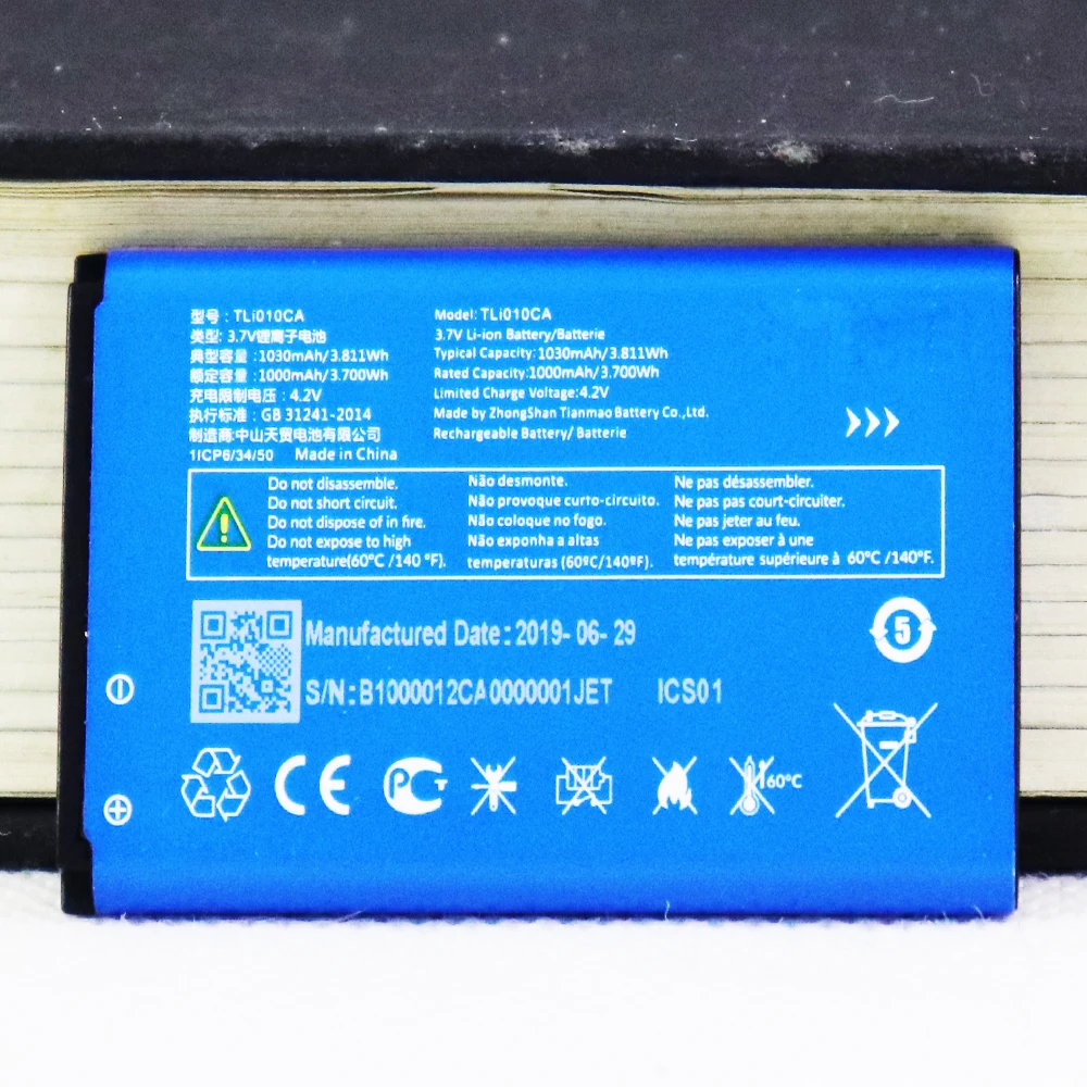 TLi010CA 1030mAh mobile phone battery suitable for Alcatel TLi010CA
