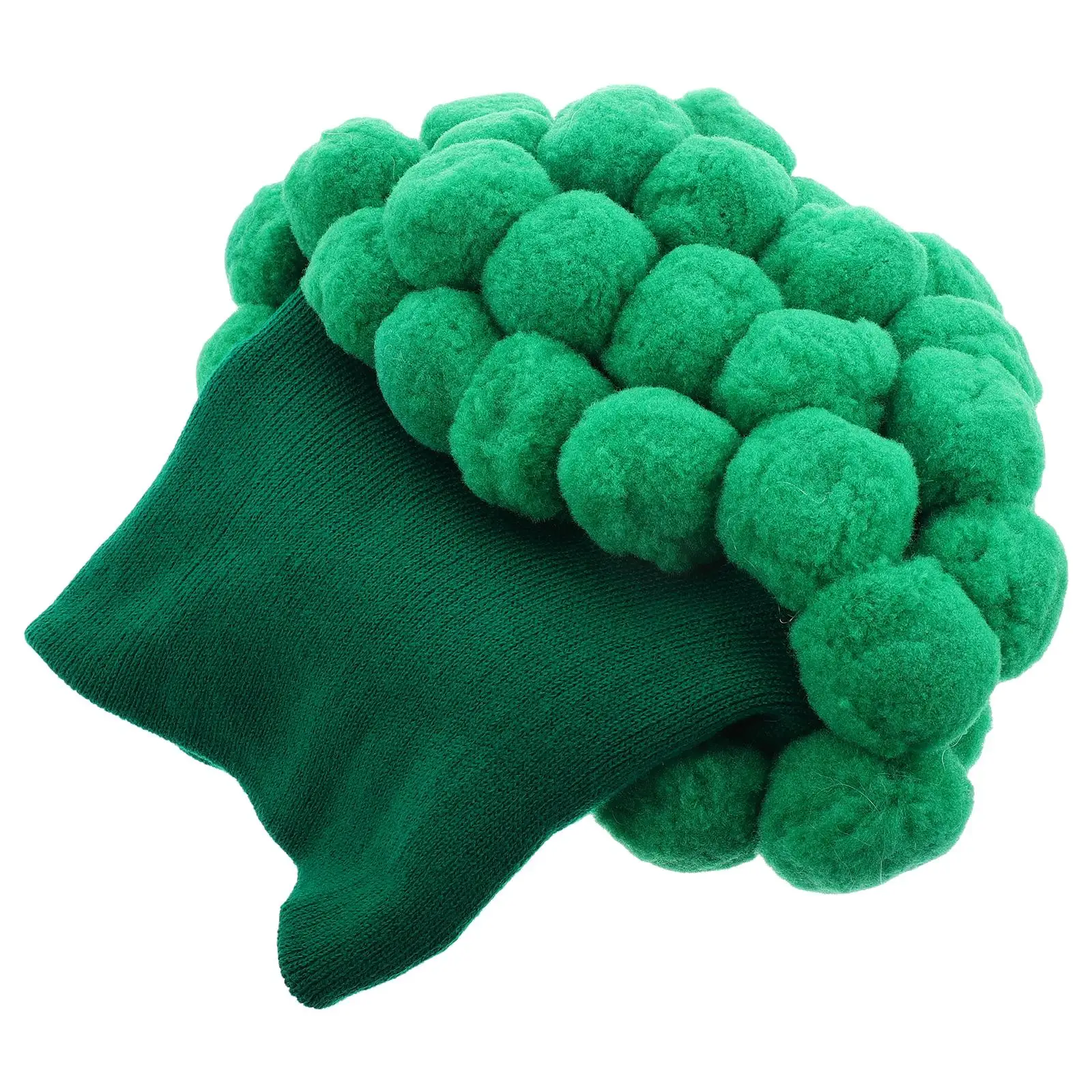 

Funny Broccoli Knitted Warm Crochet Hats Cute Vegetable Party Hat Hat Kawaii Hats for Women Kids Green