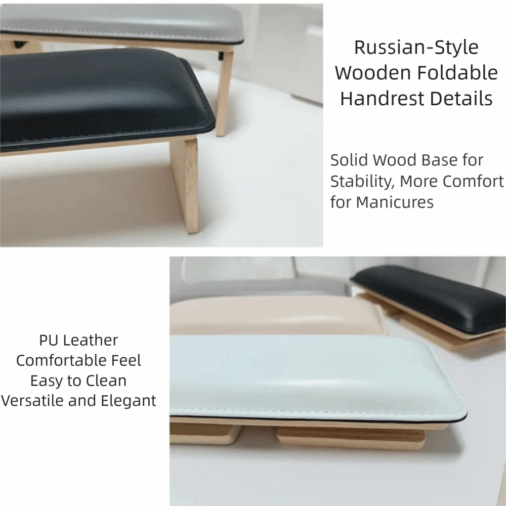 Faltbare Nagel Armlehne Kissen Hand Unterstützung Tilt Design Weiche Nagel Kissen Holz Basis Armlehne Nail art Hand Kissen Nail art Werkzeug