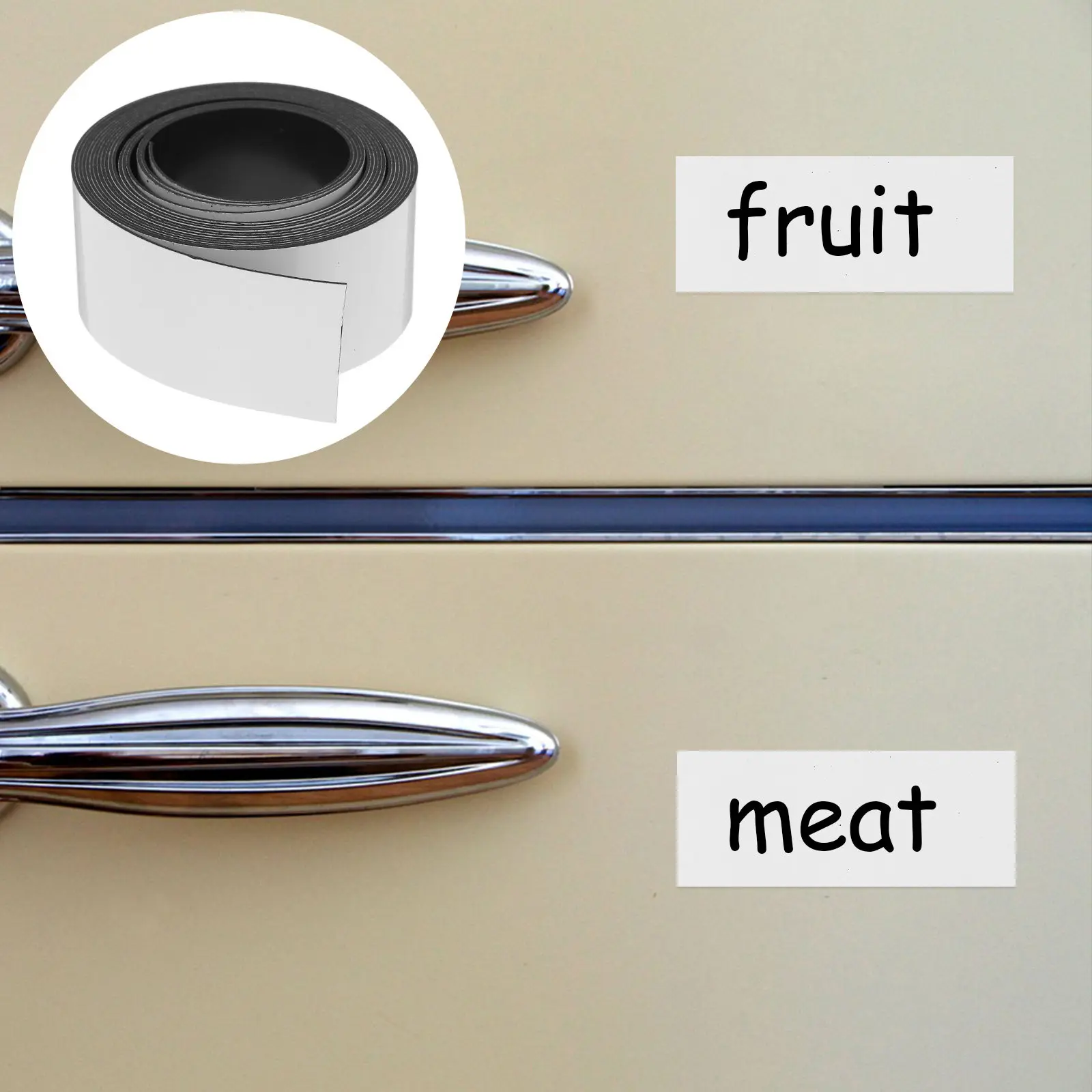 

Magnetic Dry Erase Labels 50Mm Blank Reusable Writable Name Tags for Home Office Classroom Refrigerator Whiteboard Storage Bin