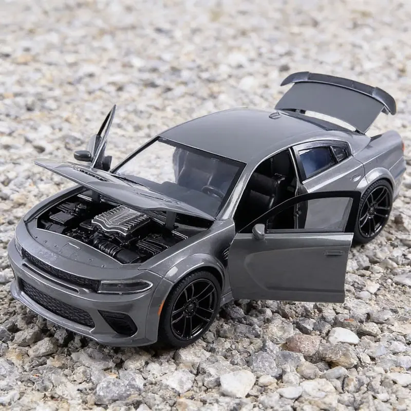 

1:24 Challenger Charger SRT Hellcat Alloy Sport Car model Diecasts & Toy Muscle Vehicles Car Model High Simulation Kids Toy Gift