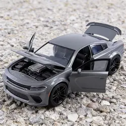 1:24 Challenger Charger SRT Hellcat Alloy Sport Car model Diecasts & Toy Muscle Vehicles Car Model High Simulation Kids Toy Gift