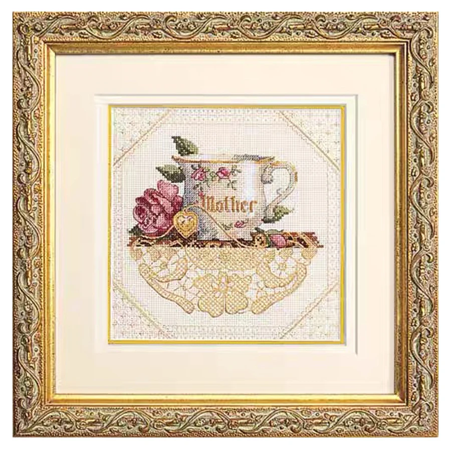 Amishop FREE Delivery Hot Sell Top Quality Counted Cross Stitch Kit Cup For Mother Dim 6709, Mother's Day Gift