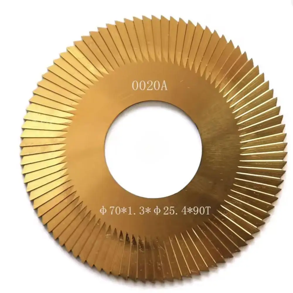 0020A face milling cutter 70*1.3*25.4 72T for WENXING 100D 100E 100E1 100F 100F1 key cutting machines