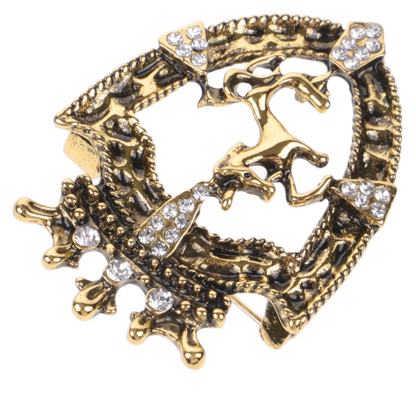 

Vintage Brooch Small Decor Delicate Button Baroque Clothing Ornament Golden Sweater Pins Fashion Accessories Retro Lapel