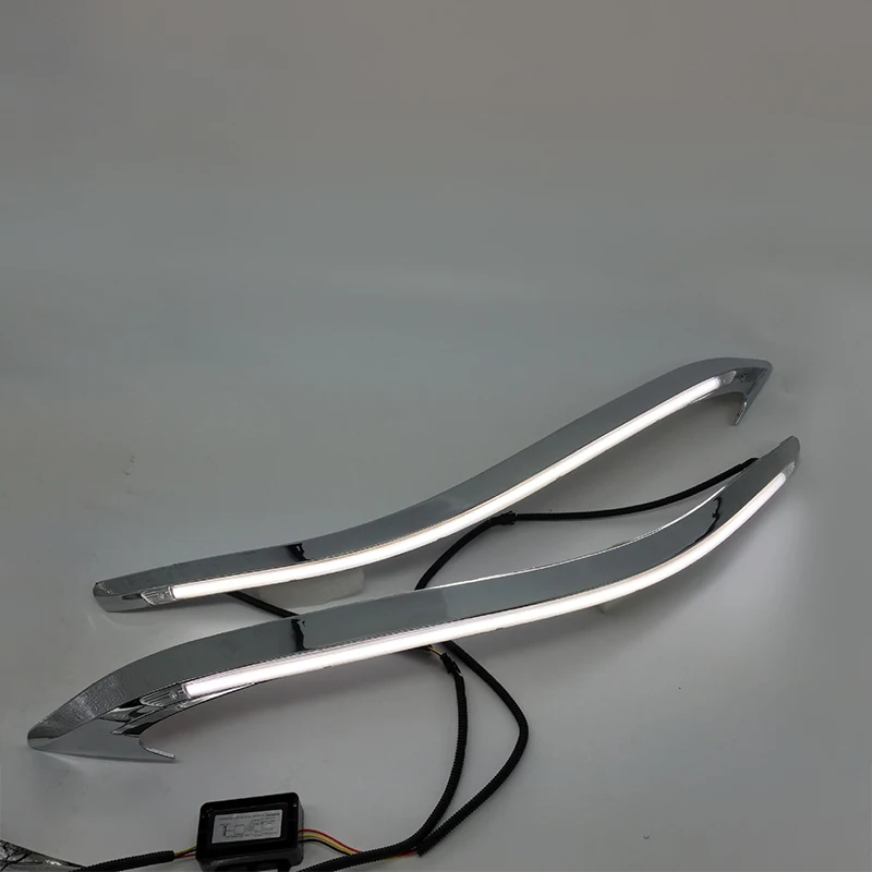 2Pcs For Hyundai Elantra 2012-2015 LED car DRL Daytime Running Light Daylight Waterproof Signal lamp lights