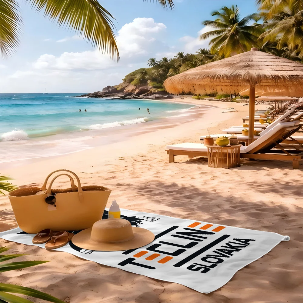Oversize Beach Towel Blanket Microfiber Swim Towel Tropical Beach Vacation Gift Outdoor Summer Trip 80x160cm Tecline Design view 5