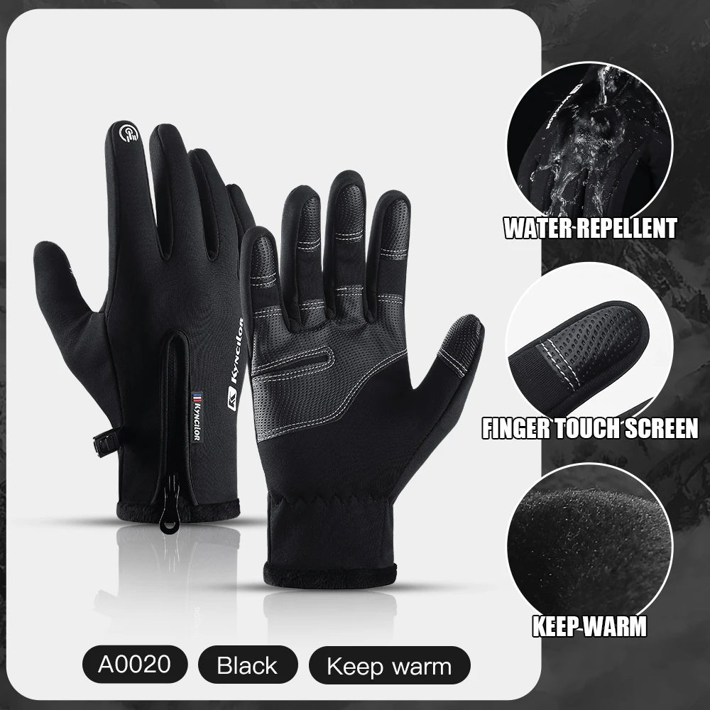 Fietshandschoenen Touchscreen Winterhandschoenen met volledige vingers Waterdicht Guantes Fietsen Skiën Motorrijden Bergbeklimmen Kamperen
