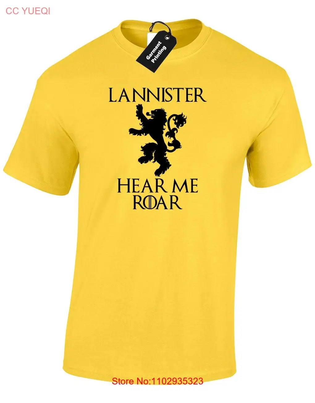 Мужская футболка Lannister hear me roar Game of Tyrion King the North Thrones Funny Kids Present Idea Joke Top Dad Husband