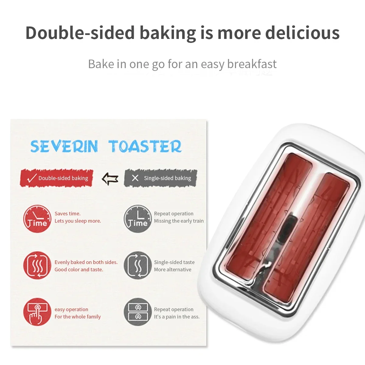 6-Speed Automatic 2-slice toaster oven toaster mini breakfast maker Electric Bread Baking Maker Machine Sandwich Toaster