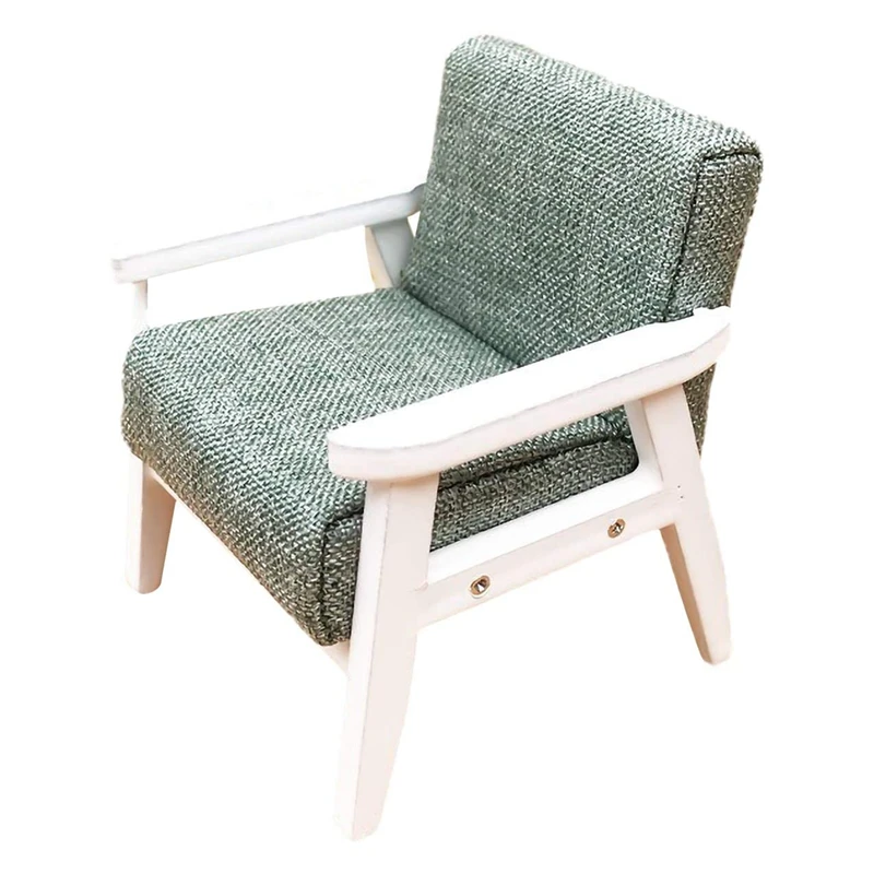 

1/12 Миниатюрный Кукольный домик с одним диваном и подлокотником-кукольная мебель для кукольного домика комплект украшений для кукольного домика