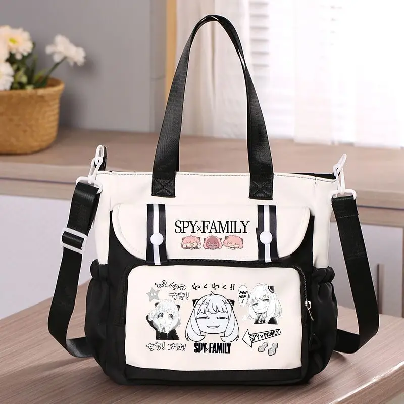 Spy X Family Anya Anime Merchandise Crossbody For Middle And Primary School Students Tutoring Tote Unisex Shoulder Bag Anime