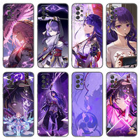 Genshin Impact Raiden Shogun Phone Case For Samsung A13 A22 A24 A32 A71 4G A33 A34 A35 A52 A53 A54 A55 A73 5G A12 A14 A23 A31