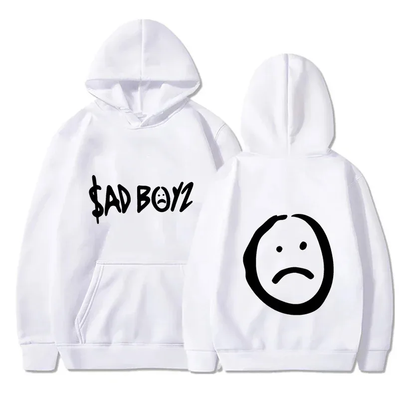 سترة بقلنسوة للرجال من Junior H Sad Boyz World Tour Merch، سترة هيب هوب عصرية كاجوال بقلنسوة