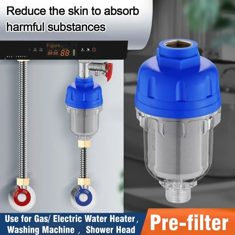 Detachable Pre-filter Household Gas Electric Water Heater Washing Machine Faucet Shower Scale Filter Water Purifier Accessories