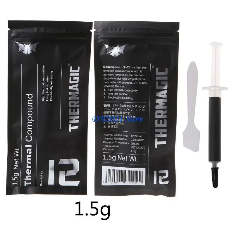 F3KE Silicone Compound Thermal Paste Conductive Grease Heatsink For CPU GPU Notebook Cooling Accessories 1.5g ZF-12