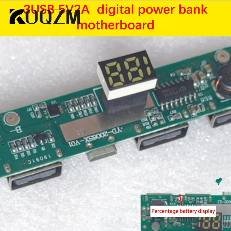 3USB Charger Board 3.7V 5V 2.1A Step Up Boost Module Mobile Power Bank 18650 Charging Module DIY Parts