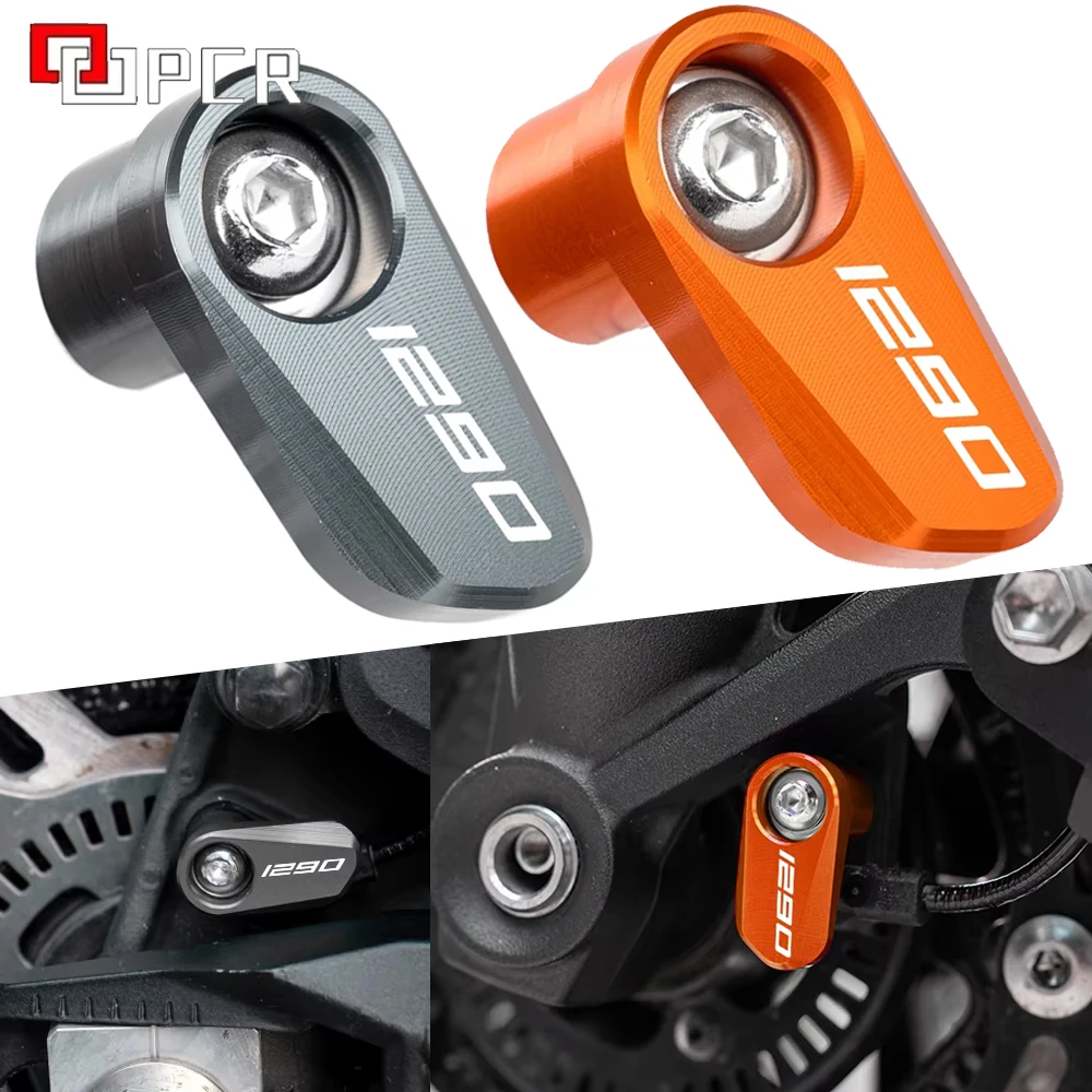 

For KTM 1290 SUPER ADVENTURE S R T 1290 ADVENTURE 1290 SAS Motorcycle Front Rear Wheel ABS Sensor Protection Guard Cover