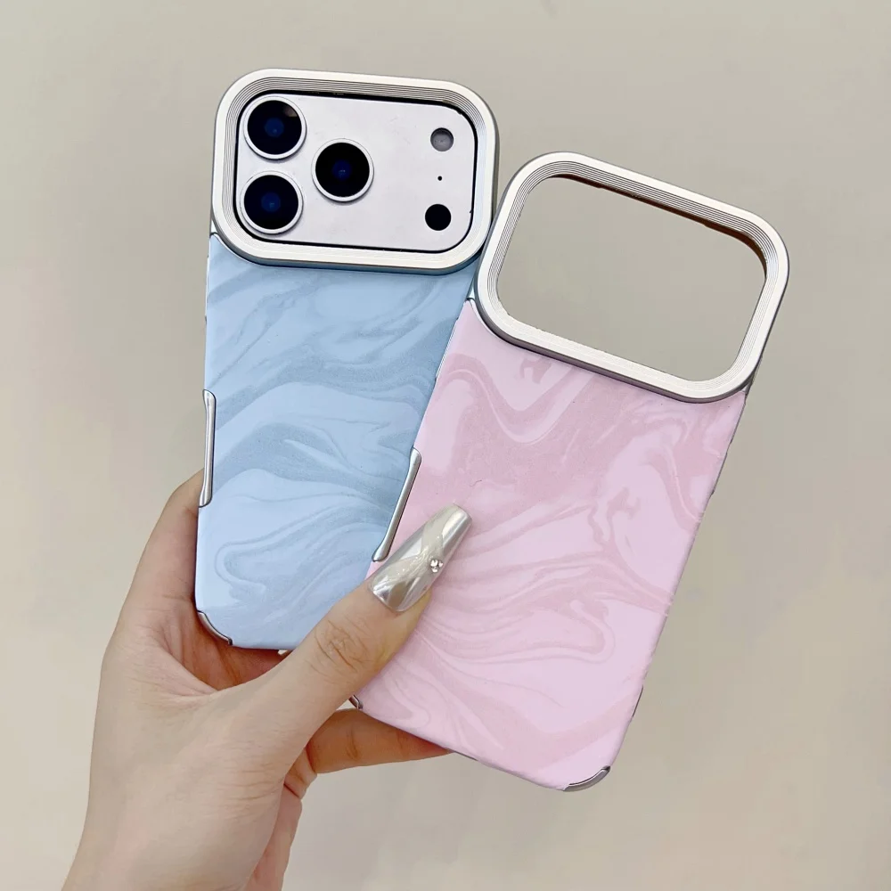 Mode Wasser Welligkeit Glänzend TPU Telefon Fall Für iPhone 17 Air 16 15 14 Plus 13 12 Pro max 11 17 Pro Max Volle Stoßstange Ästhetische Abdeckung