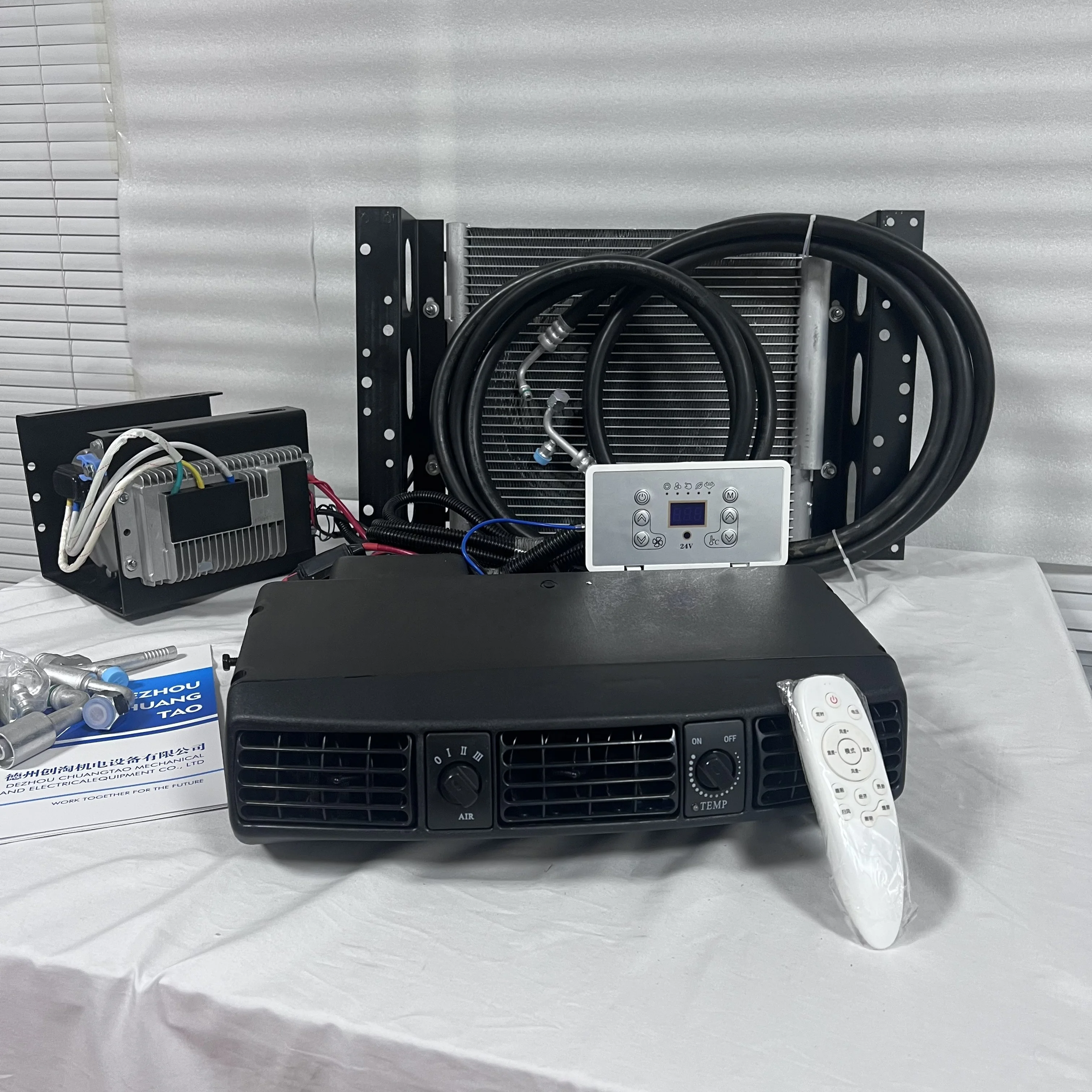 AC Kit 12V ElectricTractor  Universal AC System  Mini Air Conditioner Car Systems Automotive Electric Air Conditioning for Car