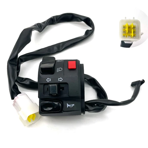 Imagen 2 del producto Interruptores de motocicleta de 22mm, botón de bocina de motocicleta, señal de giro, lámpara antiniebla eléctrica, interruptor de controlador de manillar de arranque Universal