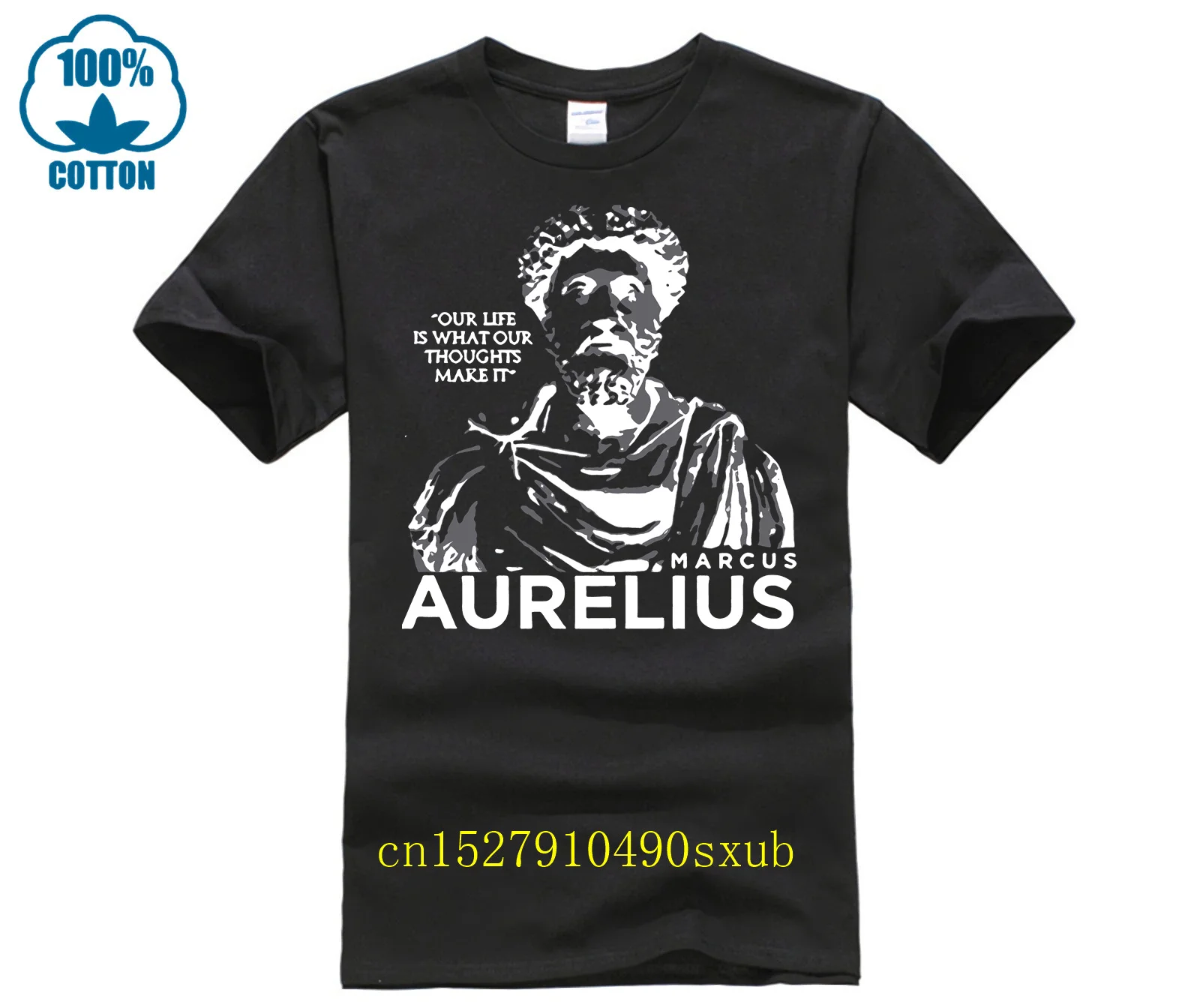 Estoicismo filófico que dice la cita camiseta Marcus Aurelius Día de la madre Sra. Camiseta Vintage cuello redondo Mercede