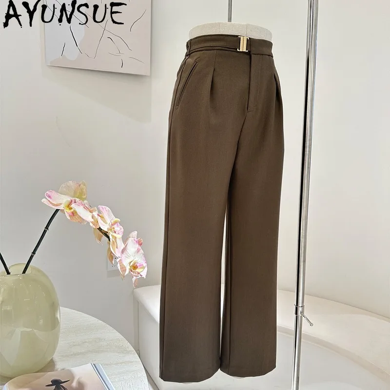 

AYUNSUE осенне-зимние брюки для женщин, Новое поступление 2025 года, пригородный костюм премиум-класса, брюки, одежда для женщин, хорошее качество, Pantalon Femme
