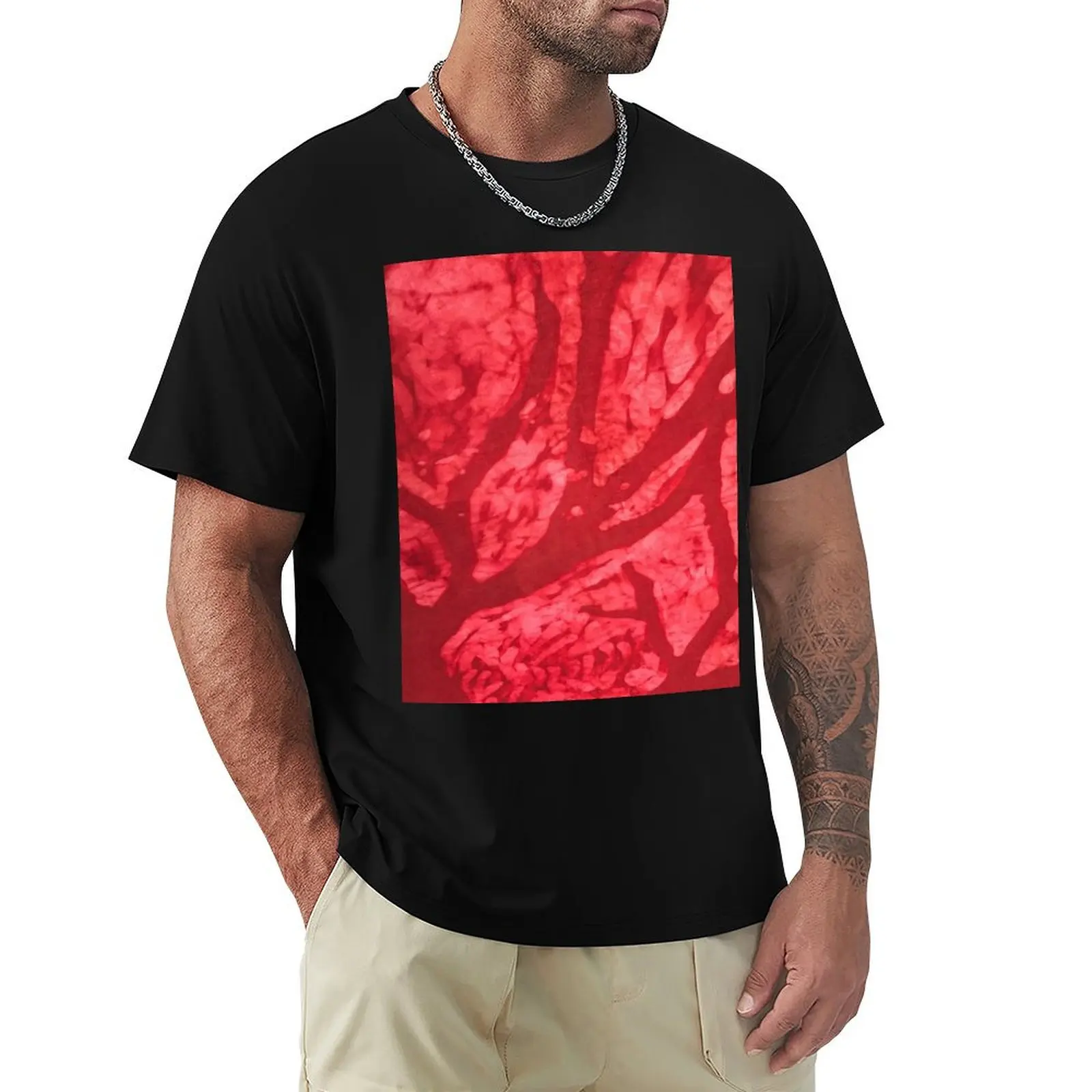 

Red Tree T-Shirt Large Size Casual Tee Shirt