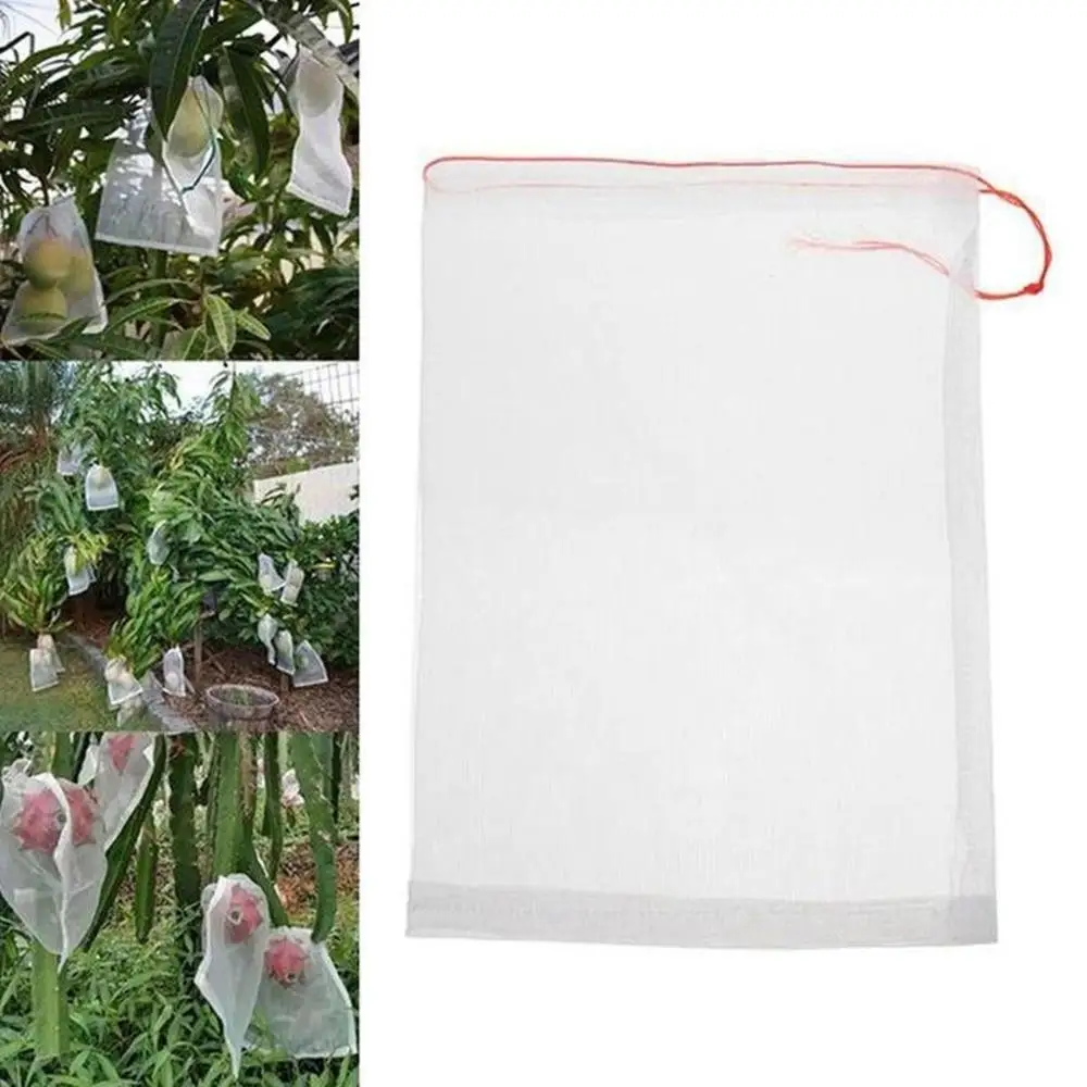 Reusable For Seeds Soaking Germination Drawstring Nylon Pest Control Garden Supplies Protection Bag Mesh Bag Storage Organizer