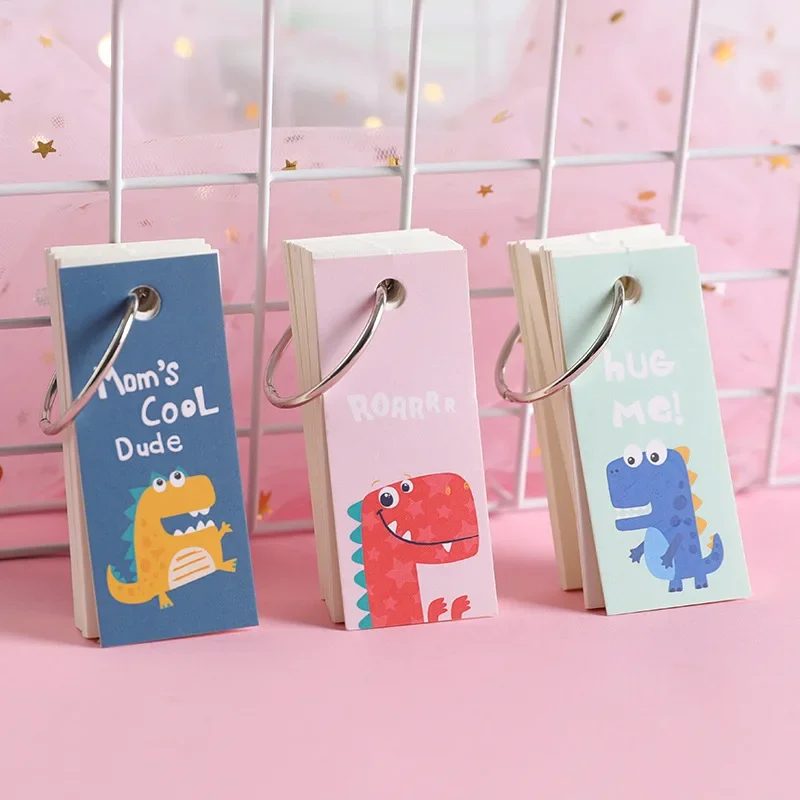 1PC Loose-Leaf Binding Ring Memo Pad Writing Cartoon Note Kawaii Study Planner School Office Supply Creative Stationery