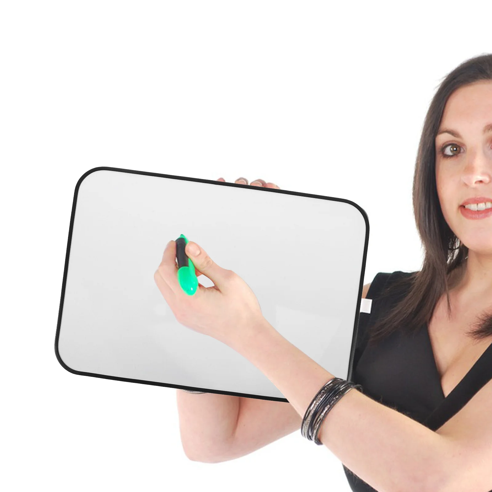 Magnetic Dry Board White Office Hand Held Hanging White Board For Door Memo Small Whiteboard Dry Erasable Reusable Practical