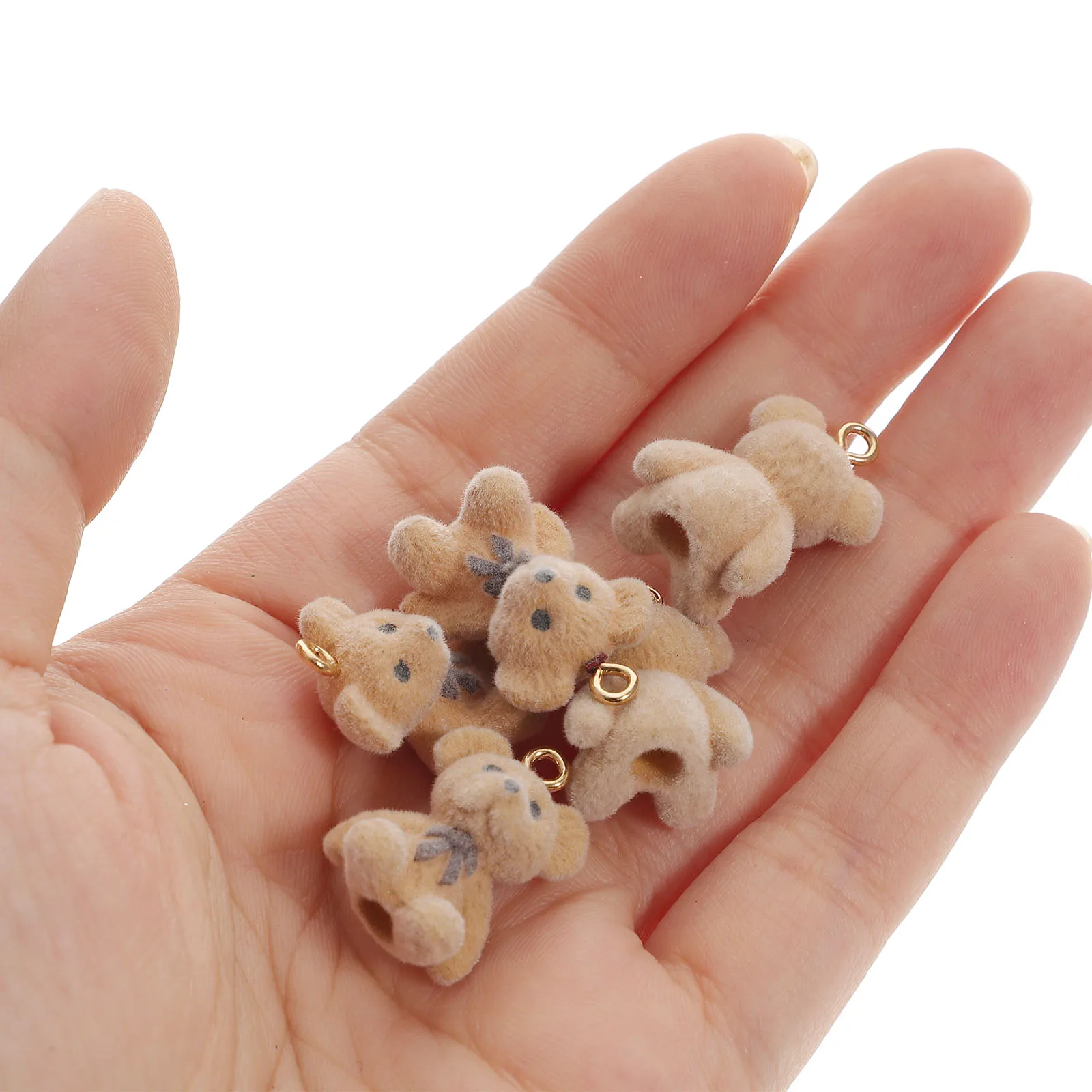 

10Pcs DIY Bear Charms Resin Pendants for Earrings Necklace Bracelets Cute Jewelry Making Accessories Charms for Earrings