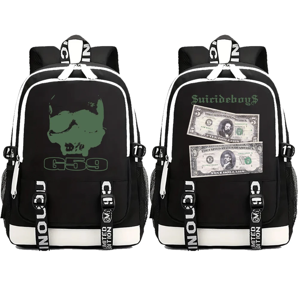 Suicideboys New World Depression Backpack Girls School Bag for Teenager Backpack Bag Unisex