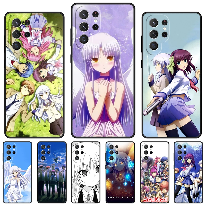 Angel Beats phone case For Samsung Galaxy S24 S23 S22 Ultra Note 10 20 Plus S8 S9 S10 S20 S21 FE Cover