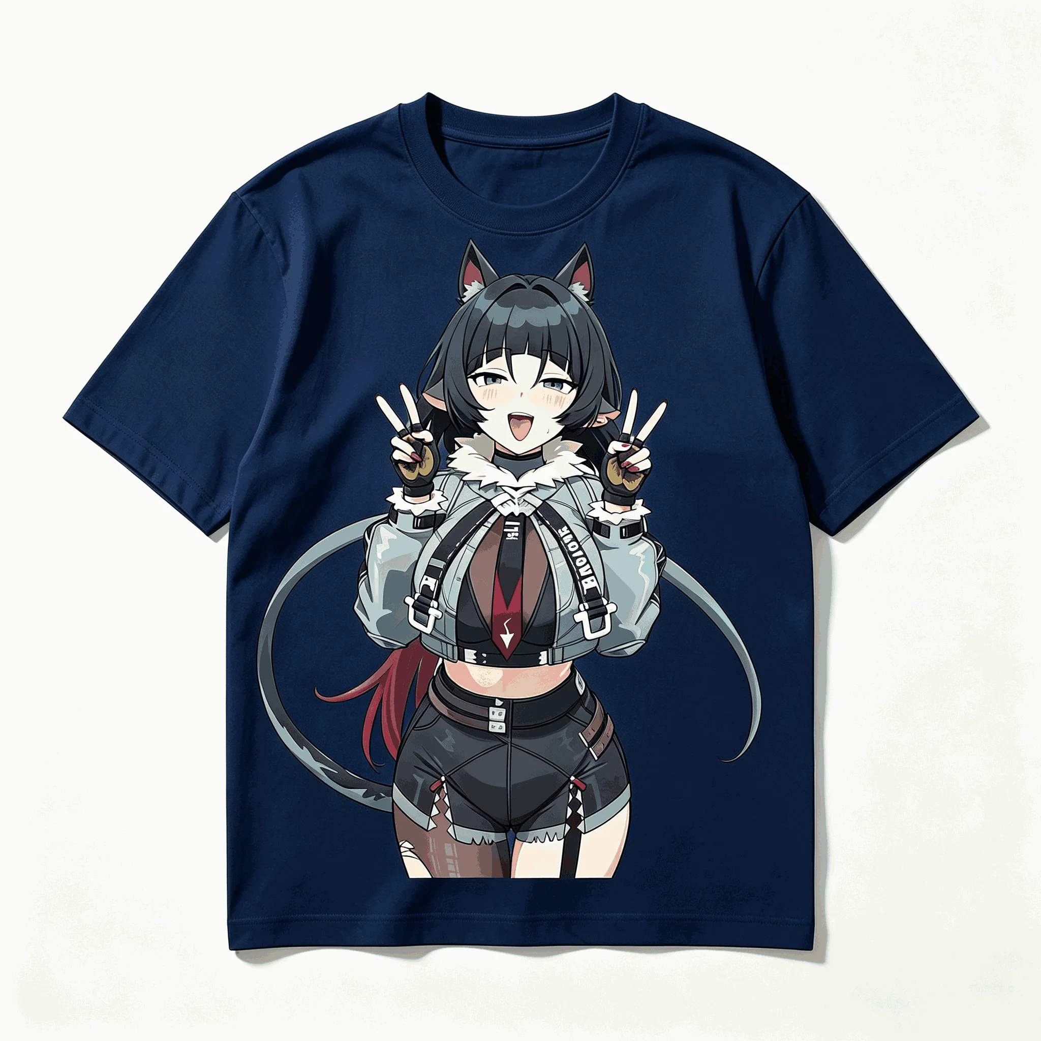 Zenless Zone Zero Printed Cotton Neutral O-Neck Short Sleeve Streetwear Trendy Cotton Oversized Unisex high quality Comfortable