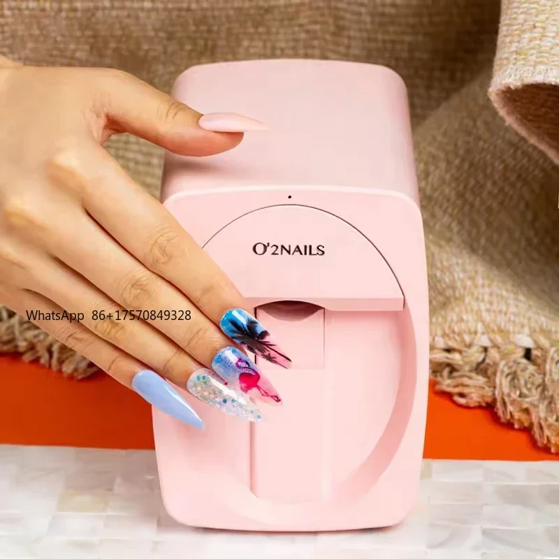 Impresora de Uñas O2 Comercial al por Mayor, Impresora de Uñas Digital 3D, Impresora de Uñas Automática de Escritorio con Cartucho