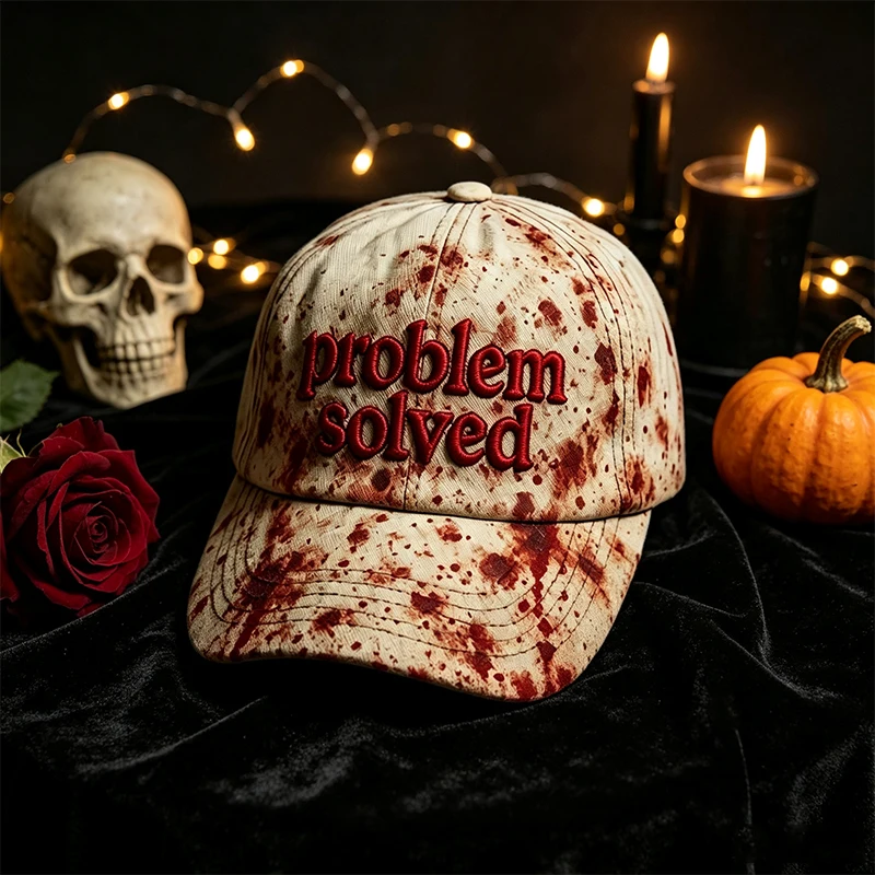 Bloody Baseball Caps for Halloween Parties Women Men Adult Unisex Cap Halloween Horror Bloody Hat Party Caps Funny Bloody Hats
