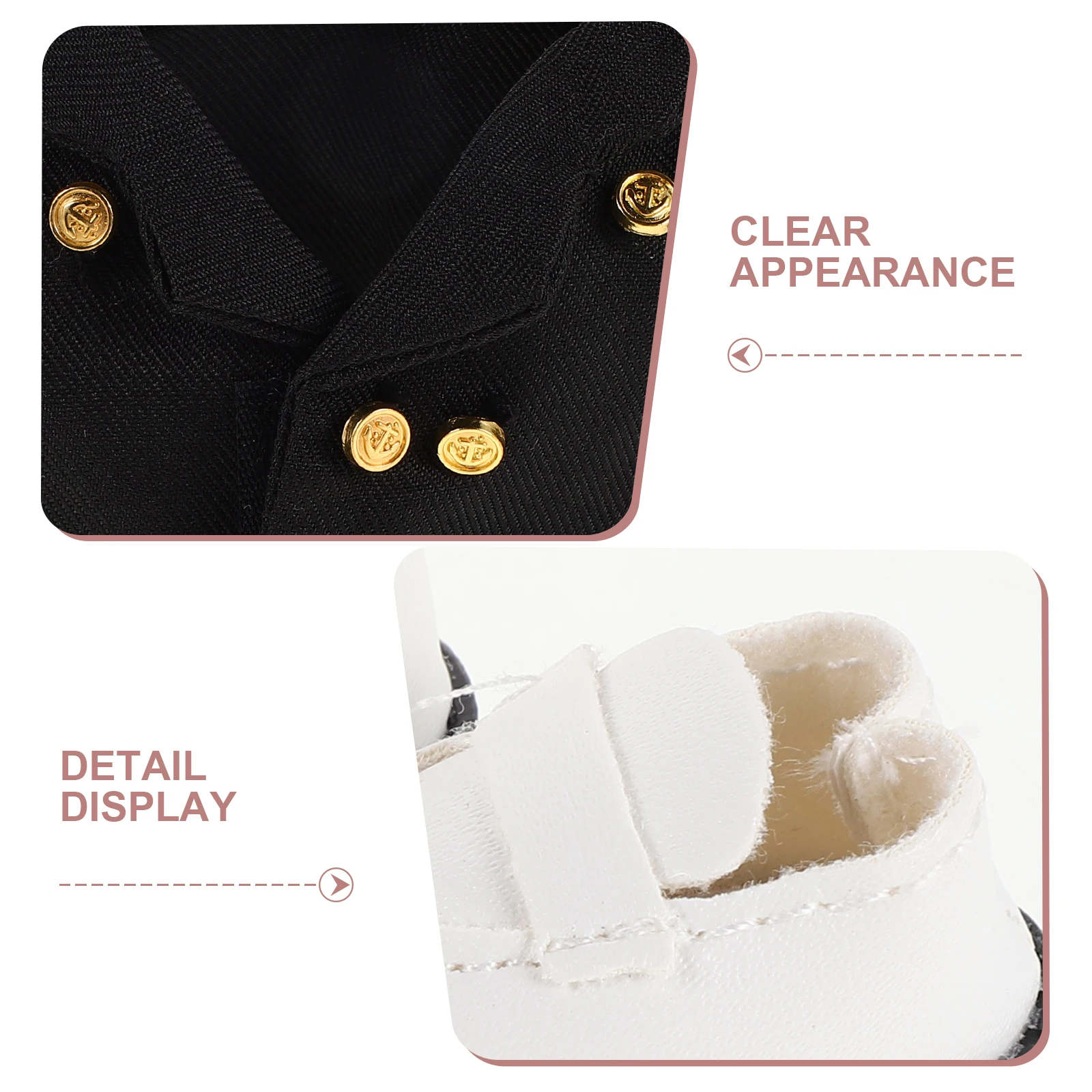 1 set 1 Set Captain Outfit Realistic Pilot Clothes For Soft Reusable Stuffed Animal Clothing - Kawaii Accessories For Role Play