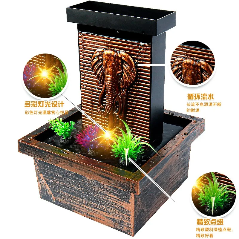 Home Tabletop Water Feature Decor Living Room Office Shop Opening Craft Gift