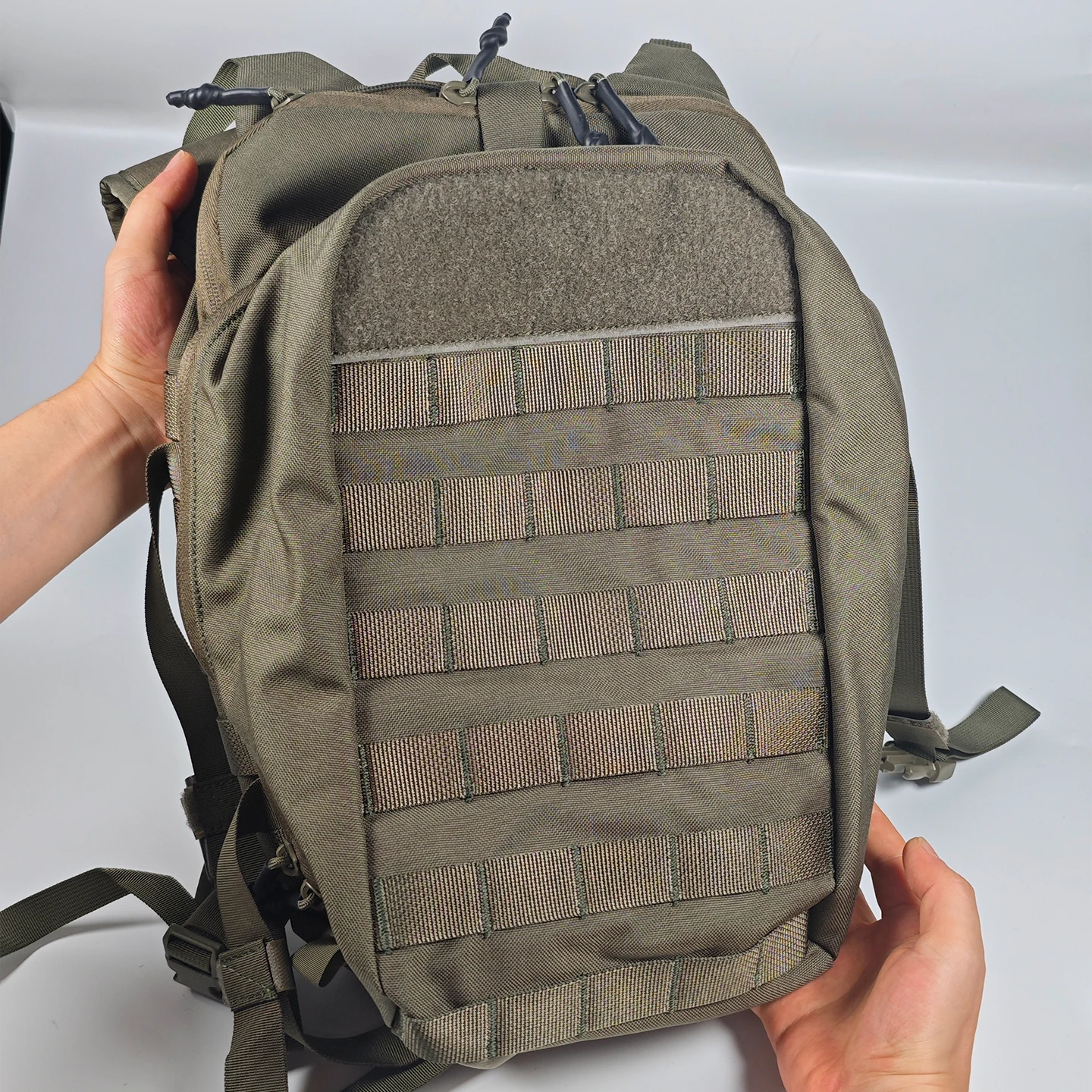 Professional 1000D Nylon Tactical Assault Backpack 15L Modular Expandable Back Panel Bag Outdoor Survival Patrol Gear RG Color